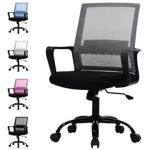 Small Office Chair Home Office Desk Chair Computer Chair Work Chair Mesh Chair Rolling Chair with Armrest for Home Office, Grey Small Office Chair Home Office Desk Chair Computer Chair Work Chair Mesh Chair Rolling Chair with Armrest for Home Office, Grey