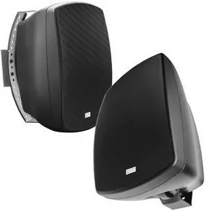 5.25" Outdoor 70V Patio Speaker Pair, 32W 16W 8W 4W Taps, Full Motion Bracket, Weather Proof IP54 Rated, Black - AP525 5.25" Outdoor 70V Patio Speaker Pair, 32W 16W 8W 4W Taps, Full Motion Bracket, Weather Proof IP54 Rated, Black - AP525