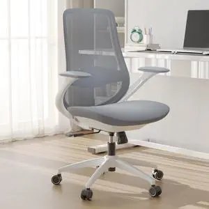 Ergonomic Mesh Office Chair, 330LBS Executive Desk Chair with Lumbar Support, 2D Armrests, Comfy Swivel Computer Task Chairs for Long Hours (Grey) Ergonomic Mesh Office Chair, 330LBS Executive Desk Chair with Lumbar Support, 2D Armrests, Comfy Swivel Computer Task Chairs for Long Hours (Grey)