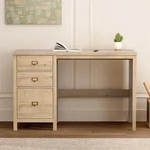 47" Executive Desk with File Drawer, Farmhouse Home Office Desk with Storage Drawer Wood Computer Writing Desk for Study Office, Light Oak 47" Executive Desk with File Drawer, Farmhouse Home Office Desk with Storage Drawer Wood Computer Writing Desk for Study Office, Light Oak