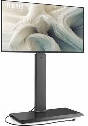 Floor Swivel TV Stand with Power Outlet for 32-65 Inch TVs, Floor TV Stand with Mount Height Adjustable with Iron Base, Hold Up to 88lbs, Space Saving for Bedroom, Living Room Floor Swivel TV Stand with Power Outlet for 32-65 Inch TVs, Floor TV Stand with Mount Height Adjustable with Iron Base, Hold Up to 88lbs, Space Saving for Bedroom, Living Room