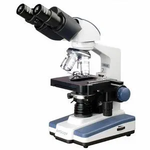 B120 Siedentopf Binocular Compound Microscope, 40X-1000X Magnification, Brightfield, LED Illumination, Abbe Condenser, Double-Layer Mechanical Stage B120 Siedentopf Binocular Compound Microscope, 40X-1000X Magnification, Brightfield, LED Illumination, Abbe Condenser, Double-Layer Mechanical Stage