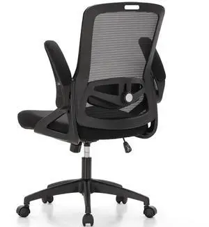 Ergonomic Mesh Office Desk Chair High Back, 360° Swivel Rocking Executive Computer Chair with Flip-up Armrests, Height Adjustable Lumbar Support, Black, Load Capacity: 300 lbs Ergonomic Mesh Office Desk Chair High Back, 360° Swivel Rocking Executive Computer Chair with Flip-up Armrests, Height Adjustable Lumbar Support, Black, Load Capacity: 300 lbs