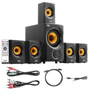 Acoustic Audio AA5170 Home Theater 5.1 Bluetooth Speaker System 700W with Powered Sub Acoustic Audio AA5170 Home Theater 5.1 Bluetooth Speaker System 700W with Powered Sub