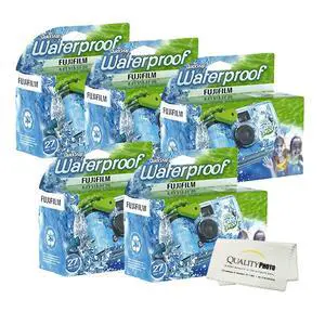 Quick Snap Waterproof 27 exposures 35mm Camera 800 Film, 1 Pack + Quality Photo Microfiber Cloth (5 Pack) Quick Snap Waterproof 27 exposures 35mm Camera 800 Film, 1 Pack + Quality Photo Microfiber Cloth (5 Pack)