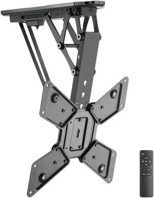 Mount-It Motorized Ceiling TV Mount With Remote, Electric Flip Down Pitched Roof Mount Fits 32, 37, 40, 47, 50 and 55 Inch Flat Screen TVs and Monitors, black Mount-It Motorized Ceiling TV Mount With Remote, Electric Flip Down Pitched Roof Mount Fits 32, 37, 40, 47, 50 and 55 Inch Flat Screen TVs and Monitors, black