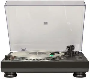 C100BT-BK Belt-Drive Bluetooth Turntable Record Player with Adjustable Counterweight, Black C100BT-BK Belt-Drive Bluetooth Turntable Record Player with Adjustable Counterweight, Black