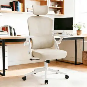 Ergonomic Office Chair, 350 LBS High Back Mesh Desk Chair with Adjustable Headrest, Adaptive Lumbar Support, Comfortable Computer Chair for Home Office, Work, Study Ergonomic Office Chair, 350 LBS High Back Mesh Desk Chair with Adjustable Headrest, Adaptive Lumbar Support, Comfortable Computer Chair for Home Office, Work, Study