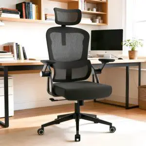 Ergonomic Office Chair - 350LB Comfy Desk Chairs with Adjustable Headrest and Lumbar Back Support, Mesh Computer Chairs with Wheels and Arms for Home Office, Study Ergonomic Office Chair - 350LB Comfy Desk Chairs with Adjustable Headrest and Lumbar Back Support, Mesh Computer Chairs with Wheels and Arms for Home Office, Study