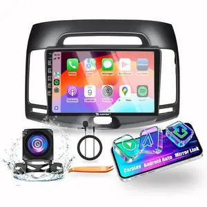 for Hyundai Elantra 2007-2010 CarPlay Android Auto Navigation Stereo GPS Radio Reverse Camera Display 9" IPS Touchscreen Headunit Tablet Pad Media Player, if Applicable Quad Core 2G+64G for Hyundai Elantra 2007-2010 CarPlay Android Auto Navigation Stereo GPS Radio Reverse Camera Display 9" IPS Touchscreen Headunit Tablet Pad Media Player, if Applicable Quad Core 2G+64G