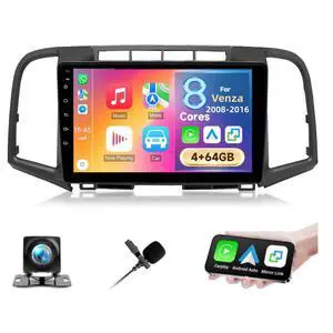 4+64GB Car Radio for Toyota Venza 2008 2009 2010 2011 2012 2013 2014 2015 2016 with Wireless Carplay Android Auto, Screen for Venza BT 32EQ DSP, GPS, WiFi, SWC, Mic, Backup Cam 4+64GB Car Radio for Toyota Venza 2008 2009 2010 2011 2012 2013 2014 2015 2016 with Wireless Carplay Android Auto, Screen for Venza BT 32EQ DSP, GPS, WiFi, SWC, Mic, Backup Cam