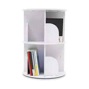 2Tier Rotating Bookshelf 360°Bookcase, Vertical Rotate Turning Spiral Corner Organizer Lazy Susan, Storage Shelf Nordic Display Rack 2Tier Rotating Bookshelf 360°Bookcase, Vertical Rotate Turning Spiral Corner Organizer Lazy Susan, Storage Shelf Nordic Display Rack