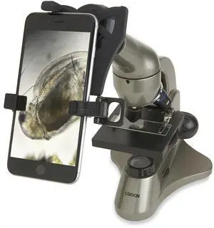 Beginner 40x-400x Student Compound Microscope with Universal Smartphone Digiscoping Adapter and Cam Phone App (MS-040SP) Beginner 40x-400x Student Compound Microscope with Universal Smartphone Digiscoping Adapter and Cam Phone App (MS-040SP)