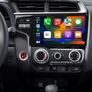 Car Stereo Fit for Honda Fit 2014 2015 2016 2017 2018, 9 inch Touch Screen Car Radio Receiver with Carplay Android Auto WiFi GPS Navigation Bluetooth FM Backup Camera Mic- 2+32G Car Stereo Fit for Honda Fit 2014 2015 2016 2017 2018, 9 inch Touch Screen Car Radio Receiver with Carplay Android Auto WiFi GPS Navigation Bluetooth FM Backup Camera Mic- 2+32G