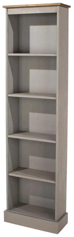 Wood Bookcase - Bookshelf - Tall Small Bookshelf - 118.11" W x 7.87" D x 69.29" H (Gray) Wood Bookcase - Bookshelf - Tall Small Bookshelf - 118.11" W x 7.87" D x 69.29" H (Gray)