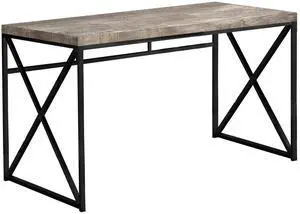 Computer Desk - Contemporary Home & Office Desk - Scratch-Resistant - 48 L (Taupe) Computer Desk - Contemporary Home & Office Desk - Scratch-Resistant - 48 L (Taupe)