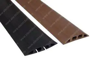 D-200 Rubber Duct Floor Cord Cover Wire Management 2 Channel Cable Protector - 10 Feet (Brown) D-200 Rubber Duct Floor Cord Cover Wire Management 2 Channel Cable Protector - 10 Feet (Brown)