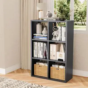 6-Cube Bookcase,Open Metal Storage Display Bookshelf,Modern Display Shelf for Living Room, Study, Office (Black, 6-Cube) 6-Cube Bookcase,Open Metal Storage Display Bookshelf,Modern Display Shelf for Living Room, Study, Office (Black, 6-Cube)