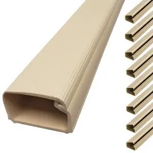 3/4" Locking Channel Raceway Cord Concealer and Wire Hider Cable Manager - 46 Inch - Beige - 10 Pack 3/4" Locking Channel Raceway Cord Concealer and Wire Hider Cable Manager - 46 Inch - Beige - 10 Pack