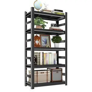 Book Shelf, 5 Tier Metal Wide Bookshelves, Adjustable Modern Book Shelves, Narrow Book Shelving for Small Spaces, Tall Decorative Bookshelf for Home Office/Living Room/Library (35.4"W*15.8"D*72"H) Book Shelf, 5 Tier Metal Wide Bookshelves, Adjustable Modern Book Shelves, Narrow Book Shelving for Small Spaces, Tall Decorative Bookshelf for Home Office/Living Room/Library (35.4"W*15.8"D*72"H)