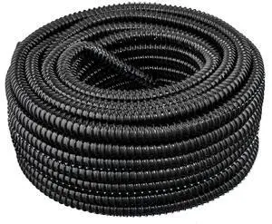 (2" Dia x 100 ft, Black) Flexible Corrugated PVC Split Tubing and Convoluted Wire Loom (2" Dia x 100 ft, Black) Flexible Corrugated PVC Split Tubing and Convoluted Wire Loom