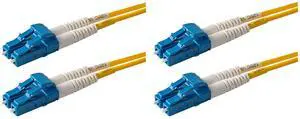 2-Pack 80 Meter LC to LC Fiber Patch Cable, Corning SMF-28 Singlemode 9/125um Ultra Optical Fiber, OS1/OS2 Compatible, Duplex, Yellow LSZH Cable Jacket 2-Pack 80 Meter LC to LC Fiber Patch Cable, Corning SMF-28 Singlemode 9/125um Ultra Optical Fiber, OS1/OS2 Compatible, Duplex, Yellow LSZH Cable Jacket