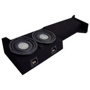 Compatible with 2005-2019 Nissan Frontier Crew Cab Truck Harmony F104 Dual 10" Sub Box Enclosure Compatible with 2005-2019 Nissan Frontier Crew Cab Truck Harmony F104 Dual 10" Sub Box Enclosure