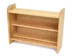 Hill 02 Solid Oak Storage Cabinets 3-Shelf Media Organizer, Real Wood Media & Display Shelves, Handcrafted in the USA - Unfinished (18.25") Hill 02 Solid Oak Storage Cabinets 3-Shelf Media Organizer, Real Wood Media & Display Shelves, Handcrafted in the USA - Unfinished (18.25")