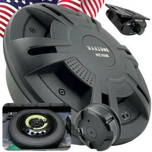 Warzone WZ10US 10" Pro Audio Active Compact Spare Tire Slim Aluminum 1000 Watts 2 Ohm Subwoofer Powerful Loud Speaker with Bass Volume Control Knob Warzone WZ10US 10" Pro Audio Active Compact Spare Tire Slim Aluminum 1000 Watts 2 Ohm Subwoofer Powerful Loud Speaker with Bass Volume Control Knob