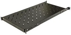 1U 19-Inch Fixed 4-Post Rack Mount Server Shelf with Adjustable Depth from 18-42 Inch Black 1U 19-Inch Fixed 4-Post Rack Mount Server Shelf with Adjustable Depth from 18-42 Inch Black