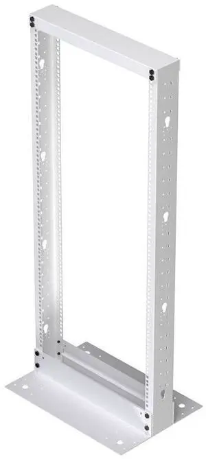 25U 2 Post Rack Open Frame Server Rack for 19 Inch Equipment, AV, Networking, Data & IT Devices, 2-Post Rack 25U 881lbs Weight Capacity, White 25U 2 Post Rack Open Frame Server Rack for 19 Inch Equipment, AV, Networking, Data & IT Devices, 2-Post Rack 25U 881lbs Weight Capacity, White