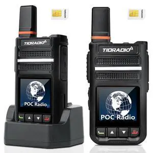 Rapid Global Walkie Talkies Unlimited Range, TD-G18 PoC Radios Long Range 4G LTE Nationwide PTT Two Way Radio Long Distance 6000+Miles for Family Logistics Company-2pcs with SIM Card &Desktop Rapid Global Walkie Talkies Unlimited Range, TD-G18 PoC Radios Long Range 4G LTE Nationwide PTT Two Way Radio Long Distance 6000+Miles for Family Logistics Company-2pcs with SIM Card &Desktop