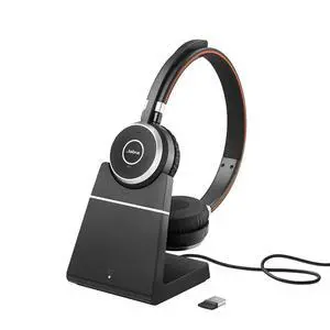 Evolve 65 SE Link380a UC Stereo Stand- Bluetooth Headset with Noise-Cancelling Microphone, Long-Lasting Battery and Dual Connectivity - Works with All Other Platforms - Black Evolve 65 SE Link380a UC Stereo Stand- Bluetooth Headset with Noise-Cancelling Microphone, Long-Lasting Battery and Dual Connectivity - Works with All Other Platforms - Black