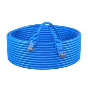 Pack of 10 - Cat5e 200FT Network Ethernet Patch Cable, 350Mhz Internet Wire, Backwards Compatible with Cat5, for PC, Modem, Router, Consoles for Home and Office, Blue Pack of 10 - Cat5e 200FT Network Ethernet Patch Cable, 350Mhz Internet Wire, Backwards Compatible with Cat5, for PC, Modem, Router, Consoles for Home and Office, Blue