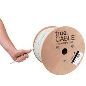 Cat6A Direct Burial Bulk Ethernet Cable, 1000ft, White, Waterproof, Outdoor Rated OSP, 23AWG Solid Bare Copper, 750MHz, PoE++ 100W, Unshielded UTP Cat6A Direct Burial Bulk Ethernet Cable, 1000ft, White, Waterproof, Outdoor Rated OSP, 23AWG Solid Bare Copper, 750MHz, PoE++ 100W, Unshielded UTP