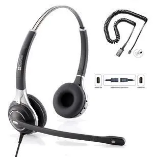 HD-750 Premium Office/Call Center Headset with Noise Canceling Microphone - Compatible with Mitel, Nortel, Avaya, Poly, Polycom, Shoretel, Aastra, Digium, ESI and Fanvil Desk Phones HD-750 Premium Office/Call Center Headset with Noise Canceling Microphone - Compatible with Mitel, Nortel, Avaya, Poly, Polycom, Shoretel, Aastra, Digium, ESI and Fanvil Desk Phones