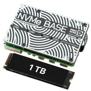 NVMe Base for Raspberry Pi 5 M.2 HAT PCIe Extension Board (M.2 2230 to 2280 Supported) (1 TB) NVMe Base for Raspberry Pi 5 M.2 HAT PCIe Extension Board (M.2 2230 to 2280 Supported) (1 TB)