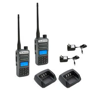 2 Pack GMR2 Plus GMRS Handheld Two Way Radio Grey 2 Watt Long Range Walkie Talkie for Hiking Off Roading Events Warehouse Communication 2 Pack GMR2 Plus GMRS Handheld Two Way Radio Grey 2 Watt Long Range Walkie Talkie for Hiking Off Roading Events Warehouse Communication