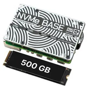 NVMe Base for Raspberry Pi 5 M.2 HAT PCIe Extension Board (M.2 2230 to 2280 Supported) (500 GB) NVMe Base for Raspberry Pi 5 M.2 HAT PCIe Extension Board (M.2 2230 to 2280 Supported) (500 GB)