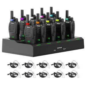 H-777H 2 Way Radio,Walkie Talkies for Adults 10 Pack with 10 Way Multi Charger,Hidden Display,Charging Progress Visible,Compact, Handheld Two Way Radios Rechargeable for Event Security H-777H 2 Way Radio,Walkie Talkies for Adults 10 Pack with 10 Way Multi Charger,Hidden Display,Charging Progress Visible,Compact, Handheld Two Way Radios Rechargeable for Event Security