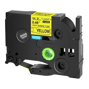 20PK Compatible for Ptouch HSe-631 HSe631 HS-631 HS631 Black on Yellow 11.7mm 0.46'' Heat Shrink Tubing for Wire Cable for PT340 PT330 PT350 PT520 PT530 PT540 Label Maker Tape 20PK Compatible for Ptouch HSe-631 HSe631 HS-631 HS631 Black on Yellow 11.7mm 0.46'' Heat Shrink Tubing for Wire Cable for PT340 PT330 PT350 PT520 PT530 PT540 Label Maker Tape