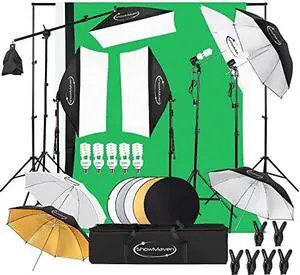 Photography Lighting Kit, Softbox Lighting Kit with Photo Backdrop for Product Photography, Portrait photography, Video Shooting Photography Photography Lighting Kit, Softbox Lighting Kit with Photo Backdrop for Product Photography, Portrait photography, Video Shooting Photography