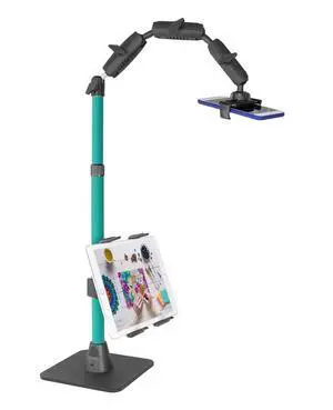 Mounts Remarkable Creator Pro+Plus, Phone Holder and Tablet Mount for Content Creation, Includes LED Phone Clip On Light, Teal Extension Pole, for Content Creators, Live Streamers & More Mounts Remarkable Creator Pro+Plus, Phone Holder and Tablet Mount for Content Creation, Includes LED Phone Clip On Light, Teal Extension Pole, for Content Creators, Live Streamers & More