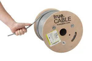 Cat6 Shielded Riser (CMR) Bulk Ethernet Cable, 500ft, Gray, 23AWG Solid Bare Copper, 550MHz, Overall Aluminum Foil Shield (F/UTP), PoE++ 100W, ETL Listed Cat6 Shielded Riser (CMR) Bulk Ethernet Cable, 500ft, Gray, 23AWG Solid Bare Copper, 550MHz, Overall Aluminum Foil Shield (F/UTP), PoE++ 100W, ETL Listed