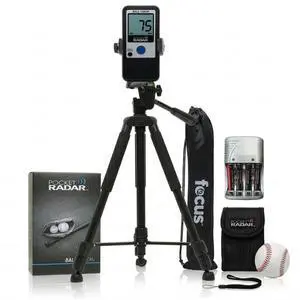 Ball Coach/Pro-Level Speed Training Tool and Radar Gun Bundle with 360-Degree Rotating Tripod Mount and Tripod Stand with Carrying Bag and Rechargeable Batteries (3 Items) Ball Coach/Pro-Level Speed Training Tool and Radar Gun Bundle with 360-Degree Rotating Tripod Mount and Tripod Stand with Carrying Bag and Rechargeable Batteries (3 Items)