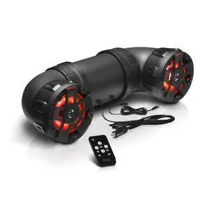 ATV8BRGB ATV UTV Sound System - 8 Inch Speakers, 1.5 Inch Tweeters, Full Range, IPX5 Weatherproof, Bluetooth, Built-in Amplifier, Multi-Color Illumination, Golf Cart Compatible ATV8BRGB ATV UTV Sound System - 8 Inch Speakers, 1.5 Inch Tweeters, Full Range, IPX5 Weatherproof, Bluetooth, Built-in Amplifier, Multi-Color Illumination, Golf Cart Compatible