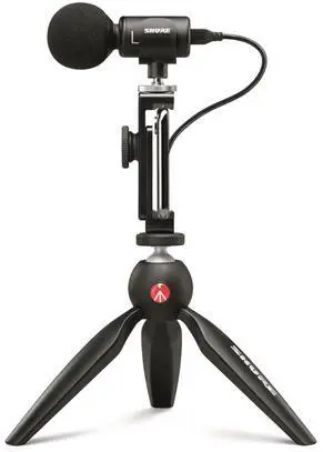MV88+ Video Kit - Digital Stereo Condenser Microphone for Apple and Android, with Manfrotto PIXI Tripod, Phone Clamp, Mount, iOS and USB-C Cables for Next-Level Connectivity (MV88+ Video KIT) MV88+ Video Kit - Digital Stereo Condenser Microphone for Apple and Android, with Manfrotto PIXI Tripod, Phone Clamp, Mount, iOS and USB-C Cables for Next-Level Connectivity (MV88+ Video KIT)