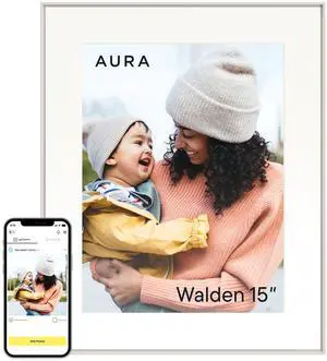 Walden 15" WiFi Digital Picture Frame | Wirecutter's Best Digital Frame for Gifting | Send Photos from Your Phone | Quick, Easy Setup in App | Free Unlimited Storage | White Clay Walden 15" WiFi Digital Picture Frame | Wirecutter's Best Digital Frame for Gifting | Send Photos from Your Phone | Quick, Easy Setup in App | Free Unlimited Storage | White Clay