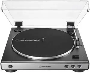 AT-LP60X-GM Fully Automatic Belt-Drive Stereo Turntable, Gunmetal/Black, Hi-Fidelity, Plays 33-1/3 and 45 RPM Vinyl Records, Dust Cover, Anti-Resonance, Die-Cast Aluminum Platter AT-LP60X-GM Fully Automatic Belt-Drive Stereo Turntable, Gunmetal/Black, Hi-Fidelity, Plays 33-1/3 and 45 RPM Vinyl Records, Dust Cover, Anti-Resonance, Die-Cast Aluminum Platter