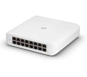 Ubiquiti - UniFi Switch (USW-Lite-16-PoE, 16 Gigabit Ethernet Ports, 8 PoE+ Ports, Wall Mounted) Ubiquiti - UniFi Switch (USW-Lite-16-PoE, 16 Gigabit Ethernet Ports, 8 PoE+ Ports, Wall Mounted)